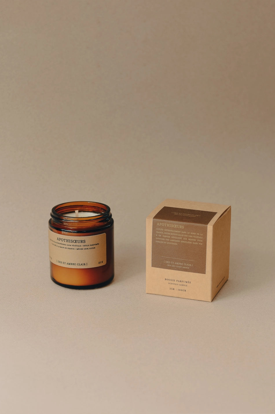 Apothisoeurs Iris and Light Amber Candle