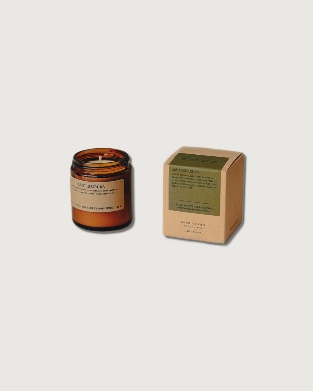 Apothisoeurs - Green Foliage and Smoked Wood Candle