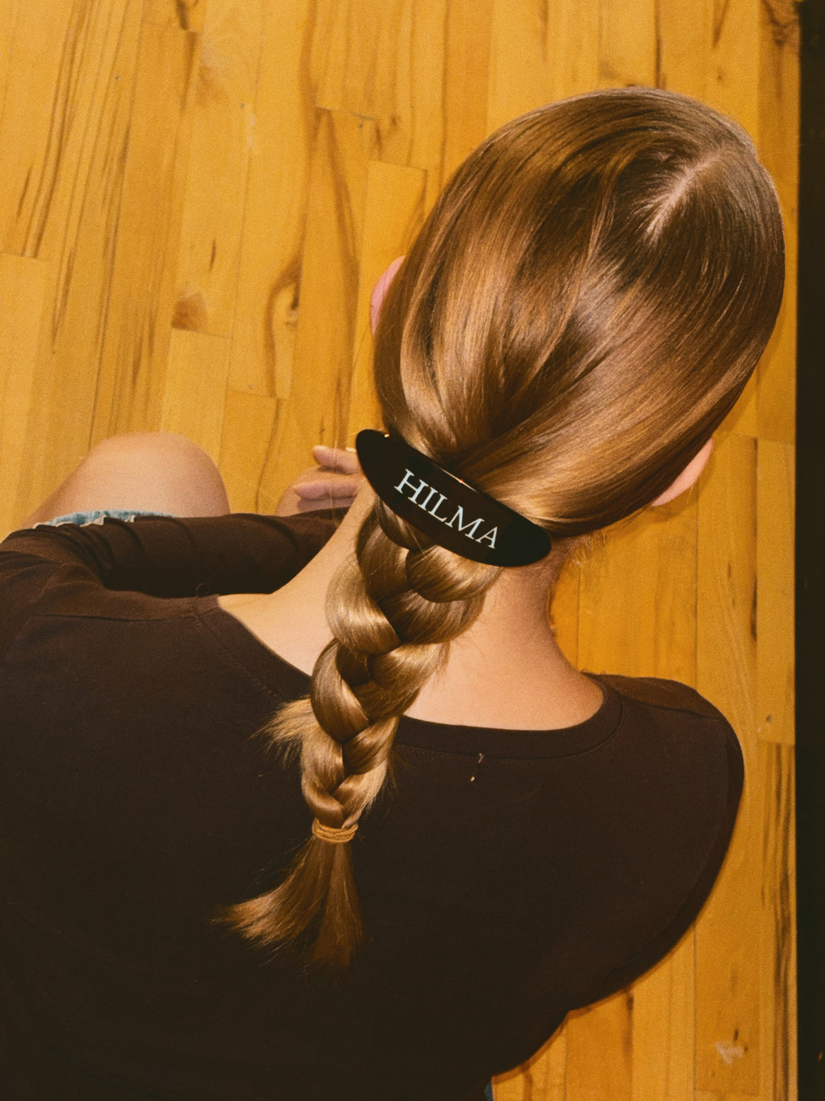 Hilma Logo Barrette Hair Clip