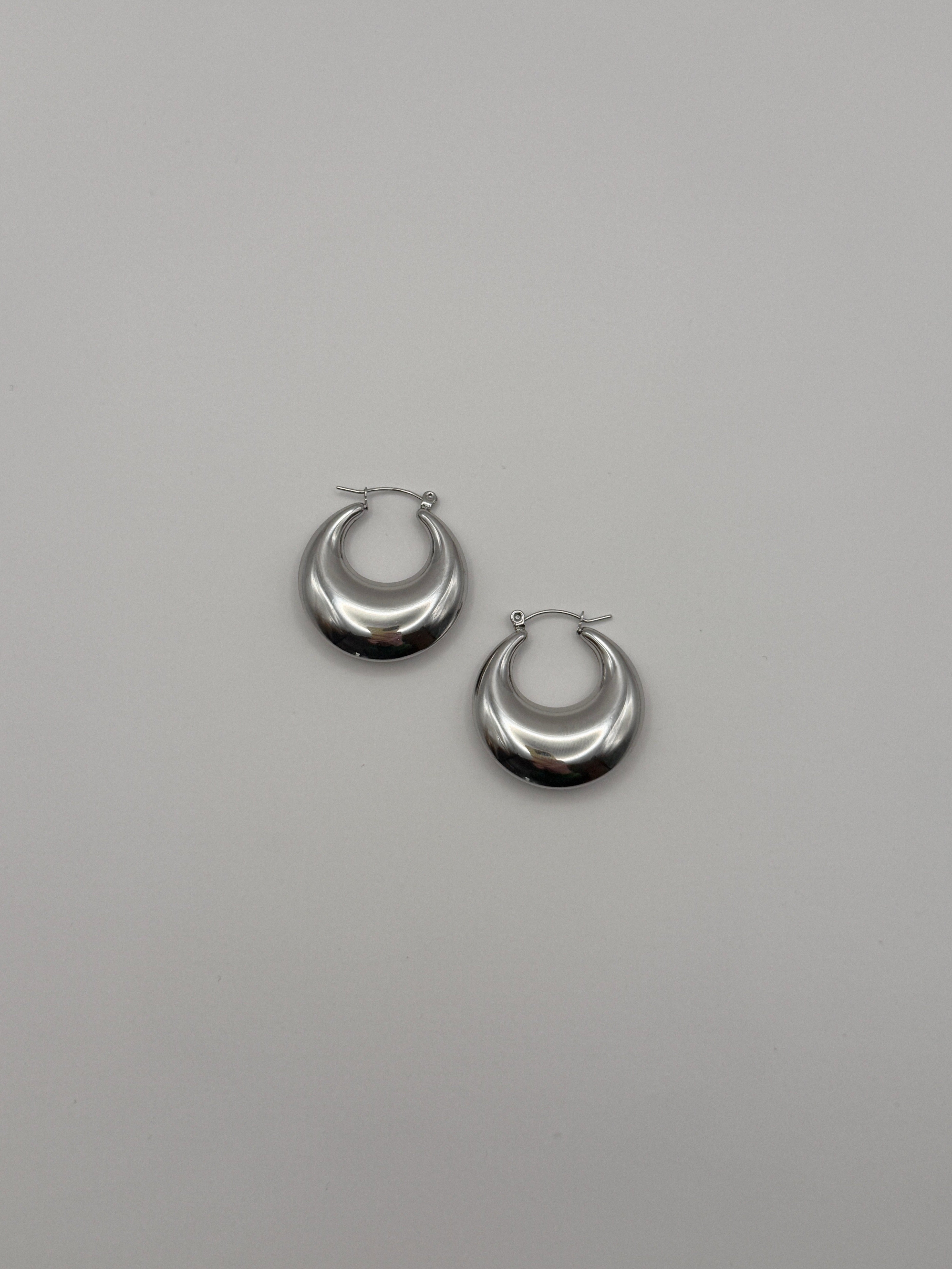 Boucles d'oreilles créoles larges Rue