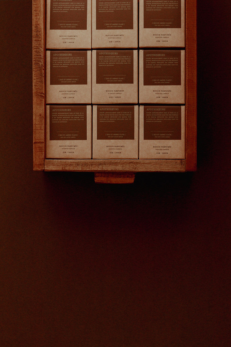 Apothisoeurs Iris and Light Amber Candle